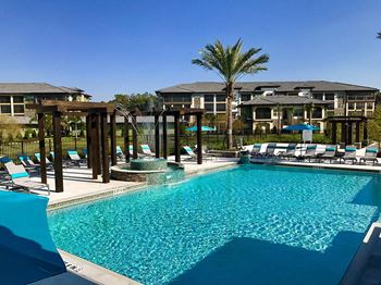 Resort style swimming pool